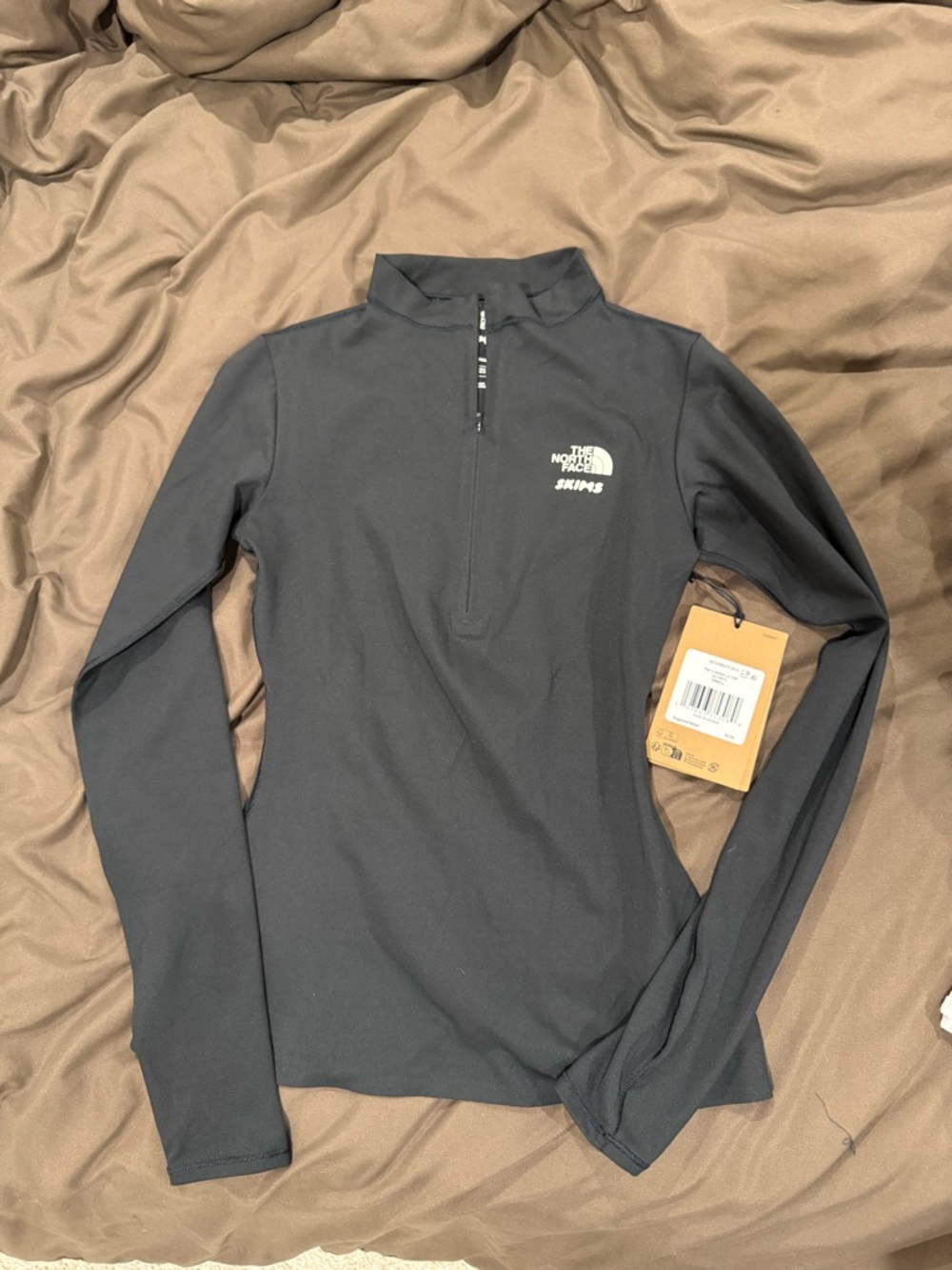 The North Face X SKIMS Women's Black Quarter-Zip Pullover